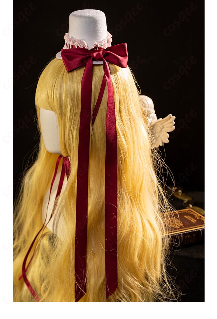 「ヴィクトリカ・ド・ブロワ コスプレ衣装 頭飾り細部。華やかで精緻なデザイン」