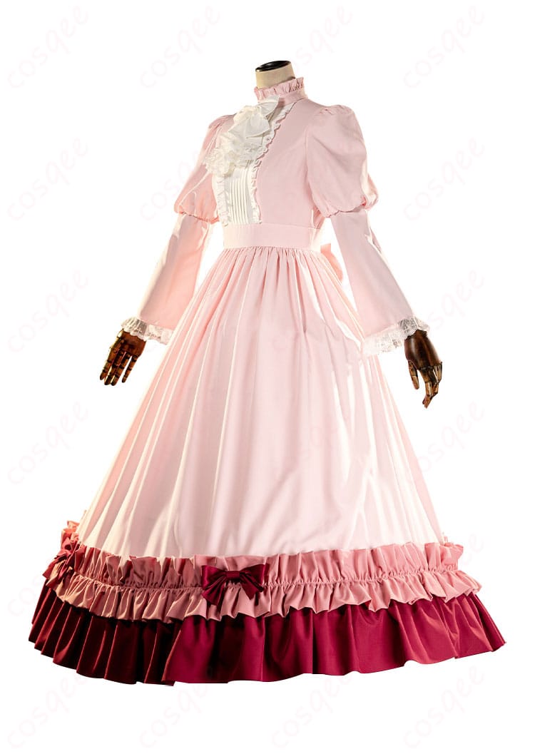 「ヴィクトリカ・ド・ブロワ コスプレ衣装 スカート装飾細部。美しい刺繍と豪華な仕上がり」