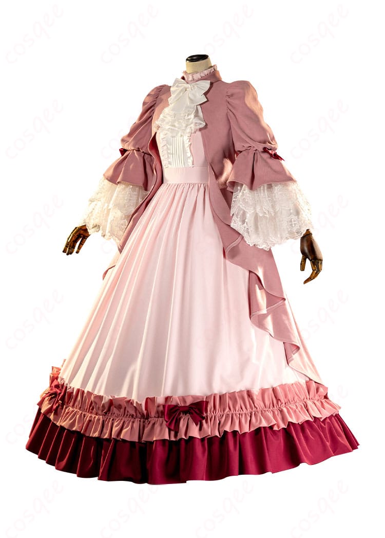 「ヴィクトリカ・ド・ブロワ コスプレ衣装 装飾細部。高品質な刺繍とデザイン」