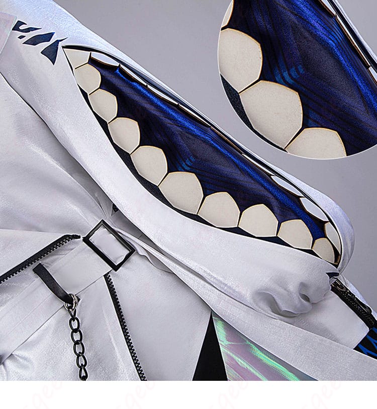 衣袖装飾細節図。袖のデザインと装飾、動きやすさと美しさを兼ね備えた衣装。