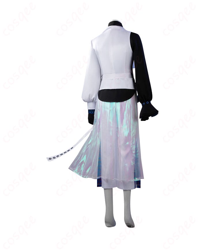 商品背面図。背面のディテールを忠実に再現したコスプレ衣装。