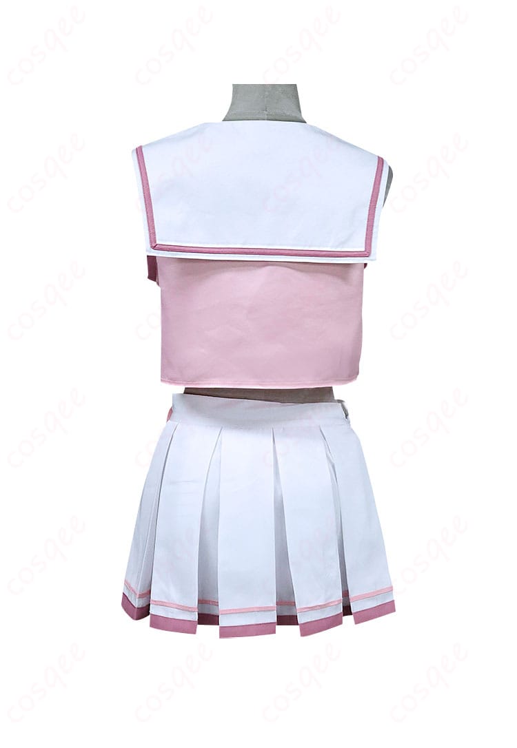 ブルーアーカイブ 下江コハル チアリーダー コスプレ衣装 背面図 装飾ディテール