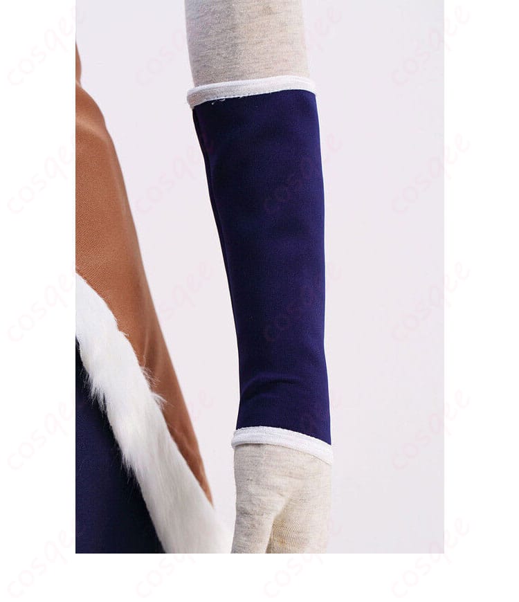 コーラ コスプレ衣装のアームカバーの装飾細部。精緻な縫製とデザインで、コスプレ衣装の完成度が高い。