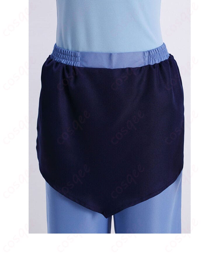 コーラ コスプレ衣装のズボンのディテール画像。動きやすさとスタイルの両方を兼ね備えたデザイン。