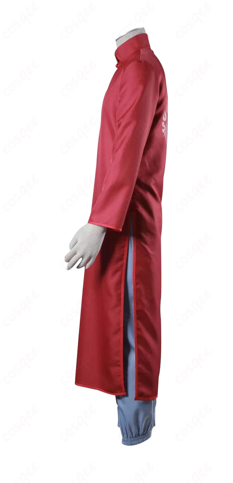 NARUTO -ナルト- 我愛羅 コスプレ衣装 左側ディテール - 鮮やかな刺繍と装飾が施されたデザイン。