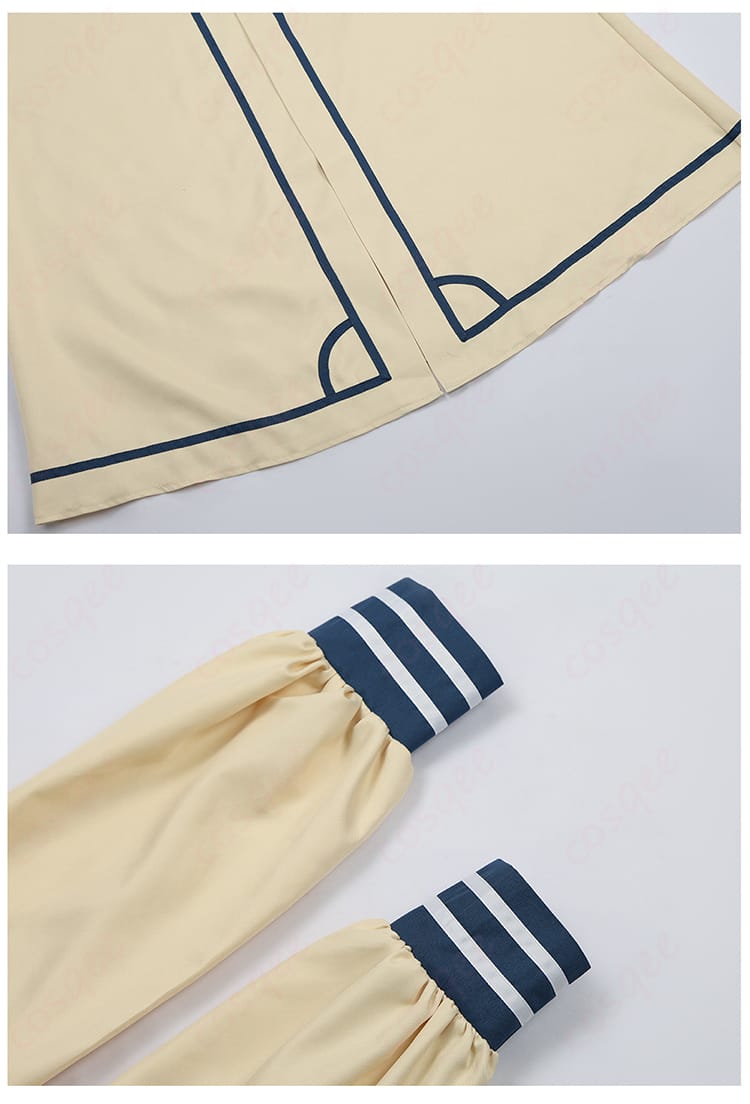 コスプレ衣装の門襟と衣袖の装飾の詳細【黒執事 シエル 衣装】