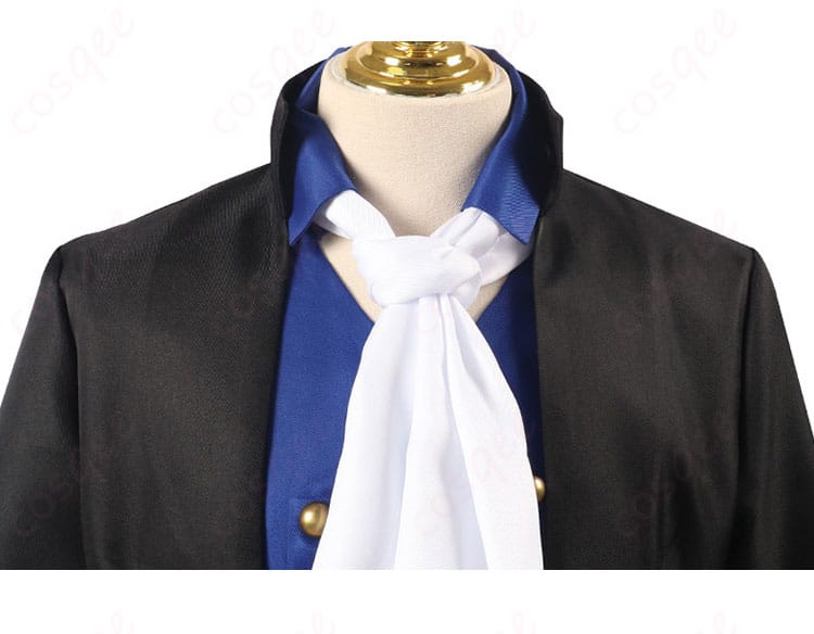 ONE PIECE サボ コスプレ衣装 衿とスカーフの装飾細部 - サボの衣装に欠かせないデザイン