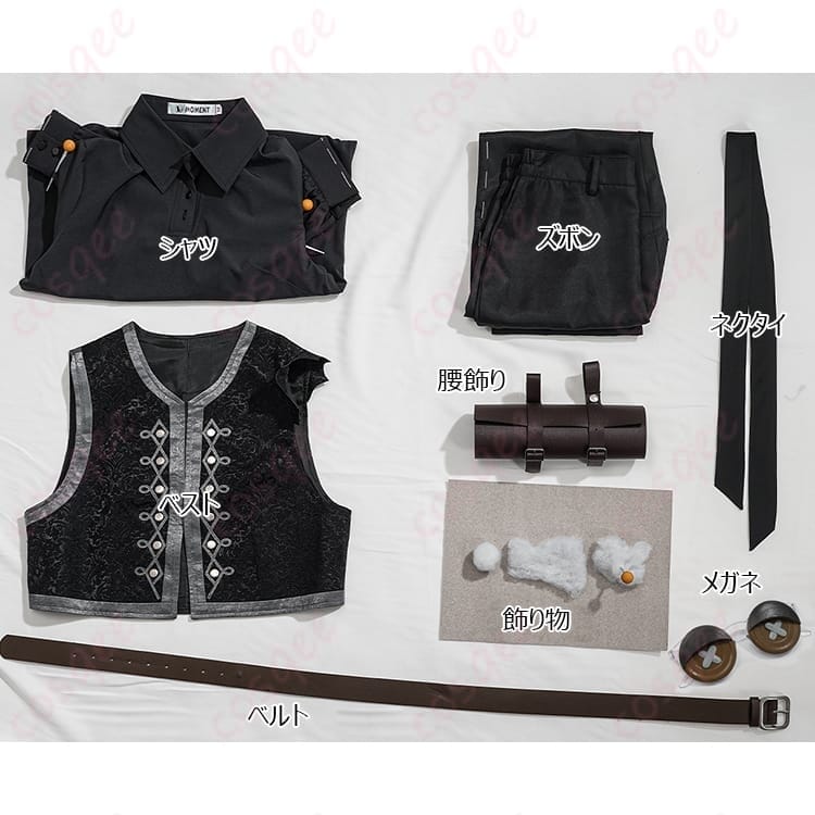 第五人格 人形師マティアス コスプレ衣装 ゴシック感漂う上品セットで存在感アップ - 4枚目の画像