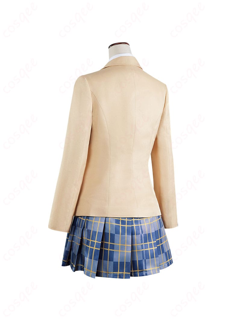 商品背面のコスプレ衣装。『禁書目録』御坂美琴の衣装背面デザインを詳細に確認できます。おしゃれな仕上がり。