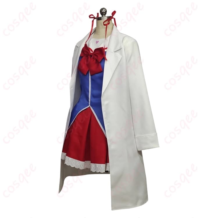 いろとりどりのセカイ 階堂真紅 コスプレ衣装 赤黒クラシカルで写真映えする学園コートセット - 2枚目の画像