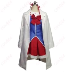 いろとりどりのセカイ 階堂真紅 コスプレ衣装 赤黒クラシカルで写真映えする学園コートセット - 1枚目の画像（サムネイル）