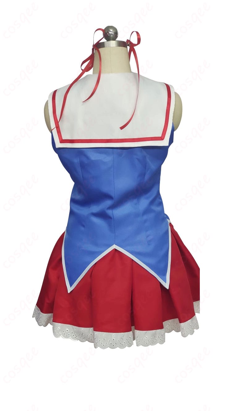 階堂真紅 コスプレ衣装 内搭トップス背面ディテール写真。背中の仕上げやラインをしっかり確認。