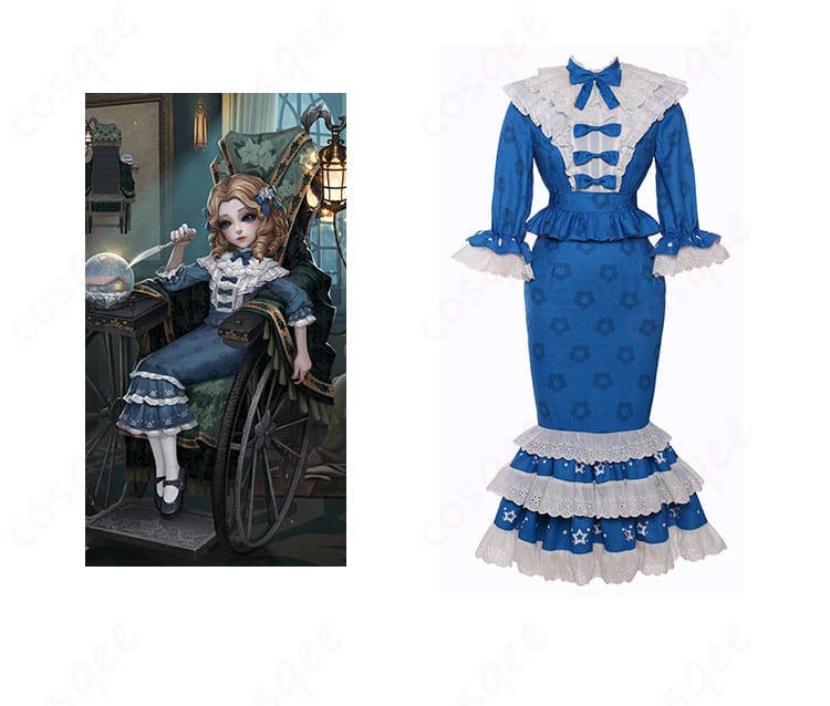 IdentityV 第五人格 彫刻師(ガラテア) クララ コスプレ衣装 正面とキャラクターの融合イメージ