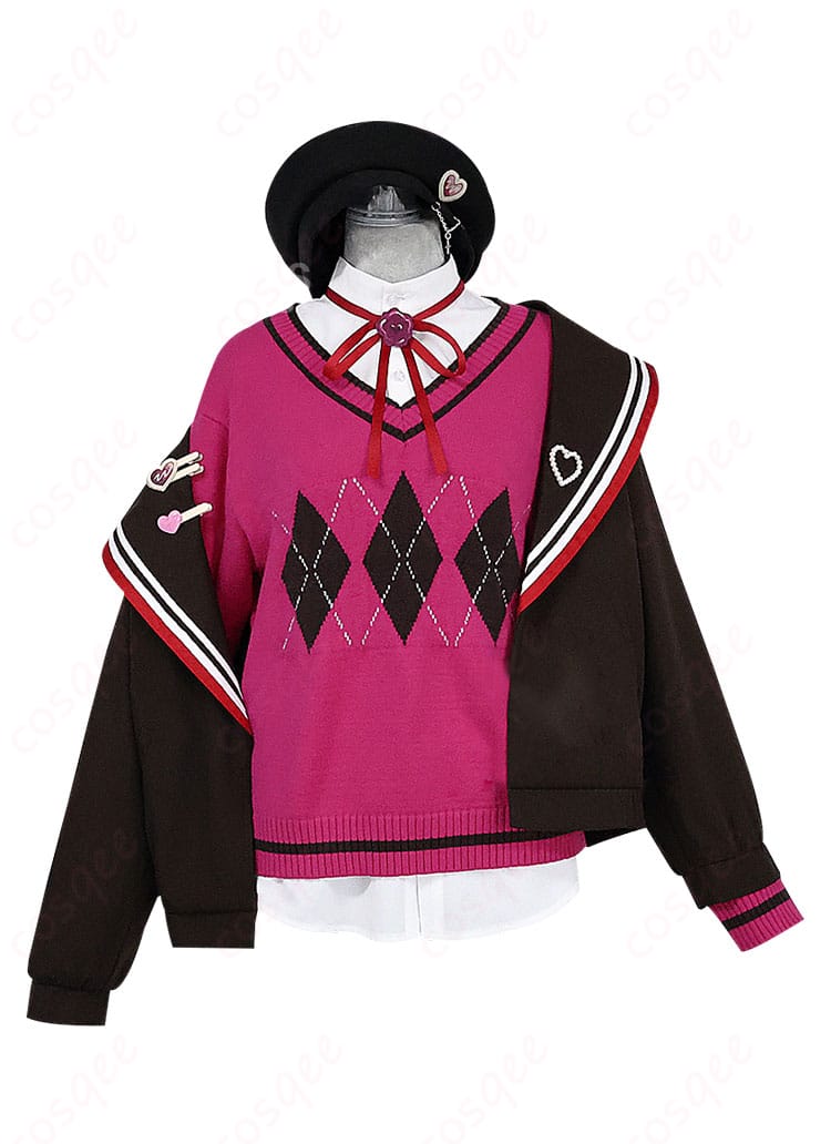 プロジェクトセカイ 青柳冬弥 コスプレ衣装 正面の全体画像、詳細なデザインと再現度が特徴です。