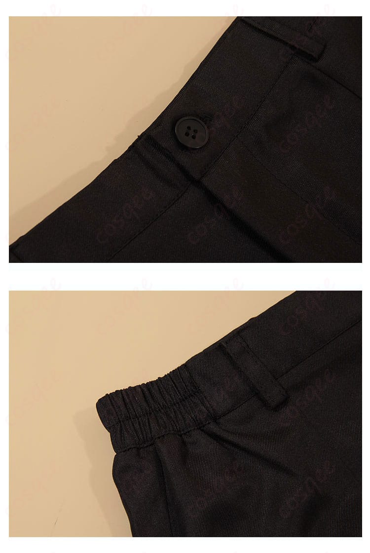 裤子、裤头细节、コスプレ衣装のパンツ、調香師衣装のディテール