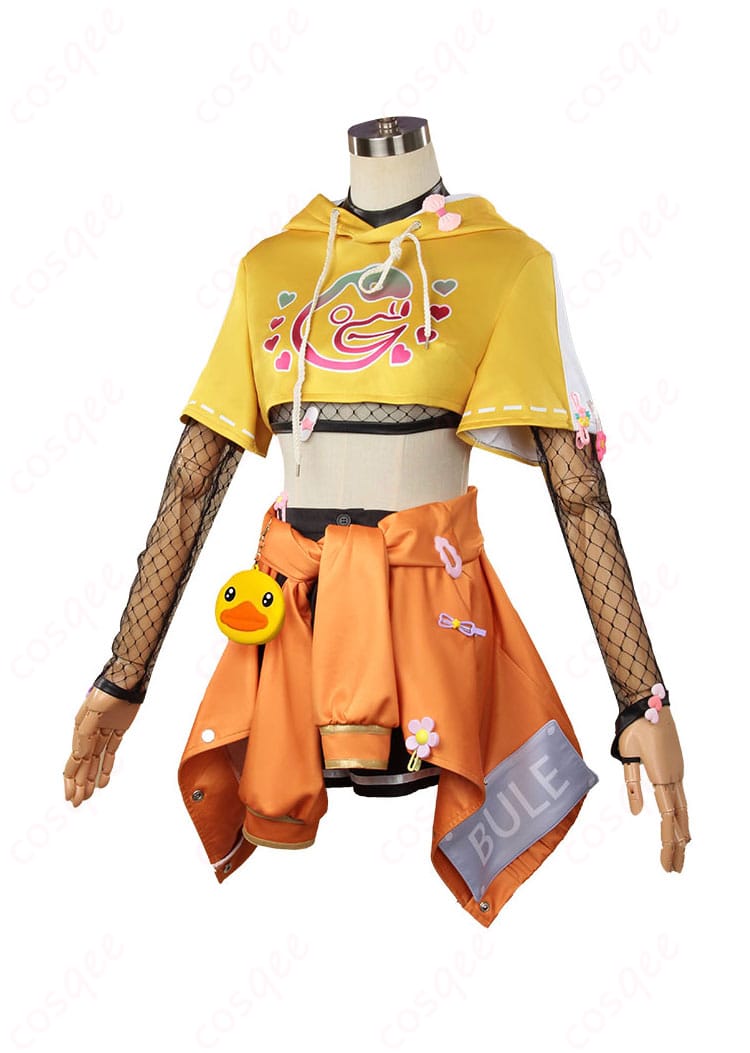 商品側面写真、コスプレ衣装の側面、ディテールが分かりやすい