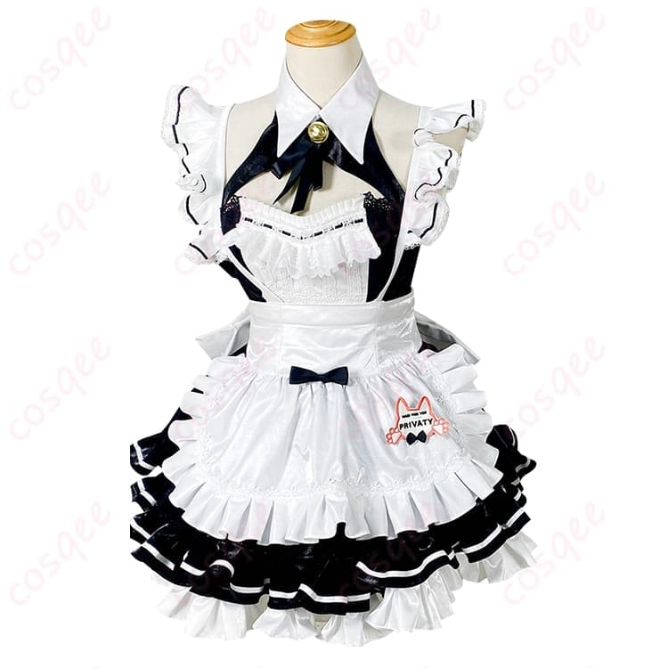 勝利の女神NIKKE プリバティ アンカインド・メイド風 猫耳コスプレ衣装｜写真映えする上品キュート - 1枚目の画像