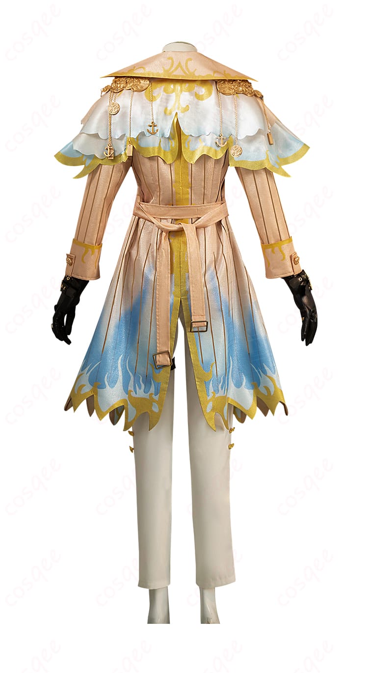 「IdentityV 傭兵 コスプレ衣装の背面画像。驚異の部屋バージョンの背面デザインを忠実に再現。」