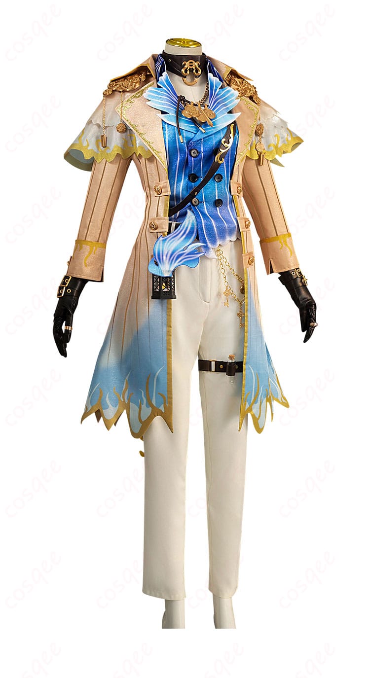 「傭兵(ナワーブ・サベダー) コスプレ衣装の側面画像。精巧なデザインとシルエットを細部まで確認できます。」