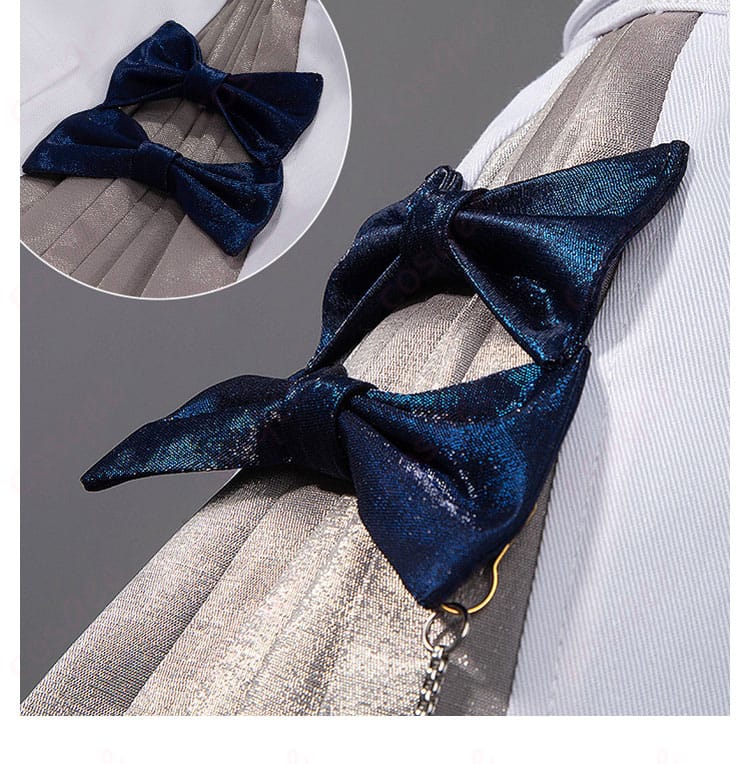 パンツ右側の蝶結び装飾ディテール画像 - 小さなアクセサリーが可愛さを引き立てる