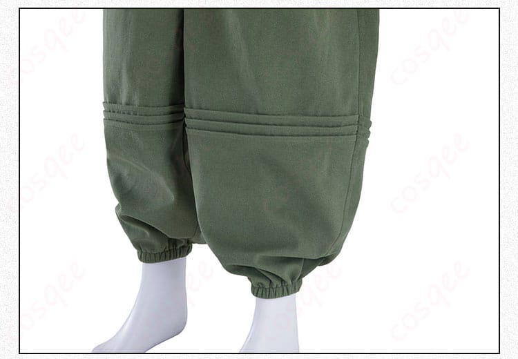 ALONEコスプレ衣装のパンツ部分の装飾。パンツの細部まで再現されたデザイン。