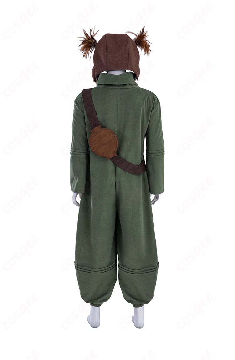 ALONEコスプレ衣装の背面図。背面のディテールやデザインを確認できる。