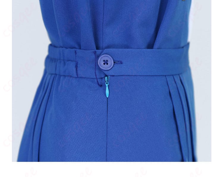 花嵐エリ コスプレ衣装 スカートのボタンとチェーン装飾ディテール|高再現度のコスプレ