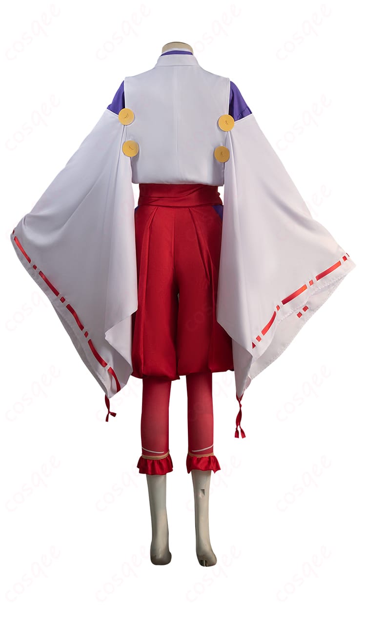 「逃げ上手の若君」北条時行コスプレ衣装の背面画像。背面デザインの細部まで確認できます。