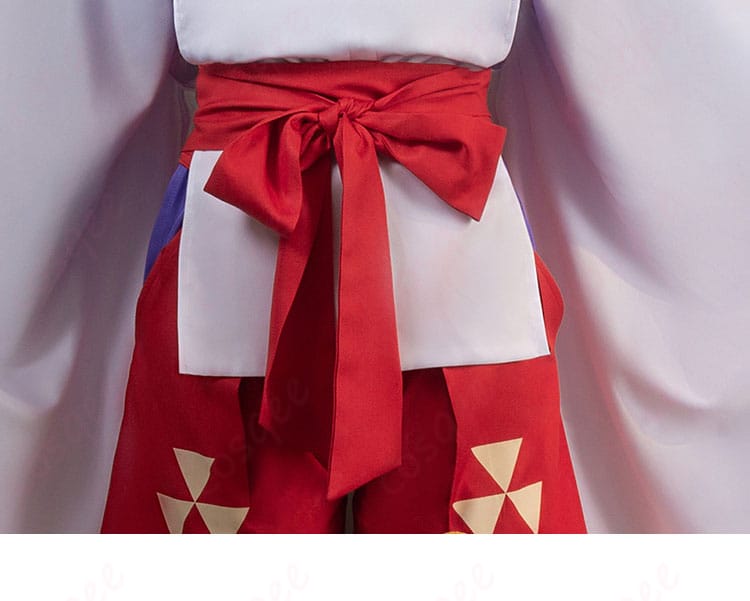 北条時行コスプレ衣装の腰封部分のデザインとディテール。衣装全体のバランスが完璧です。