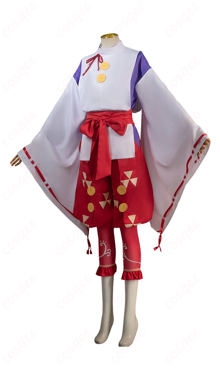 北条時行コスプレ衣装の側面画像。全体のシルエットとディテールをしっかりとご覧いただけます。