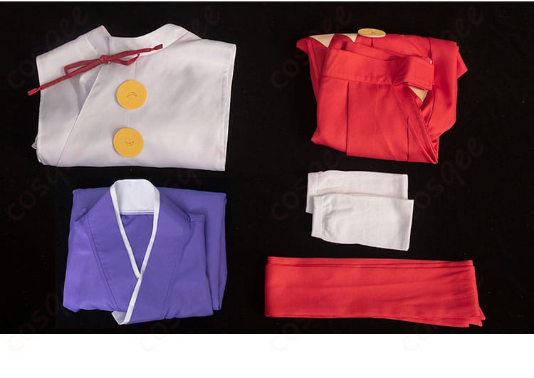 「逃げ上手の若君」北条時行コスプレ衣装のセット内容画像。付属品と全体像がわかります。