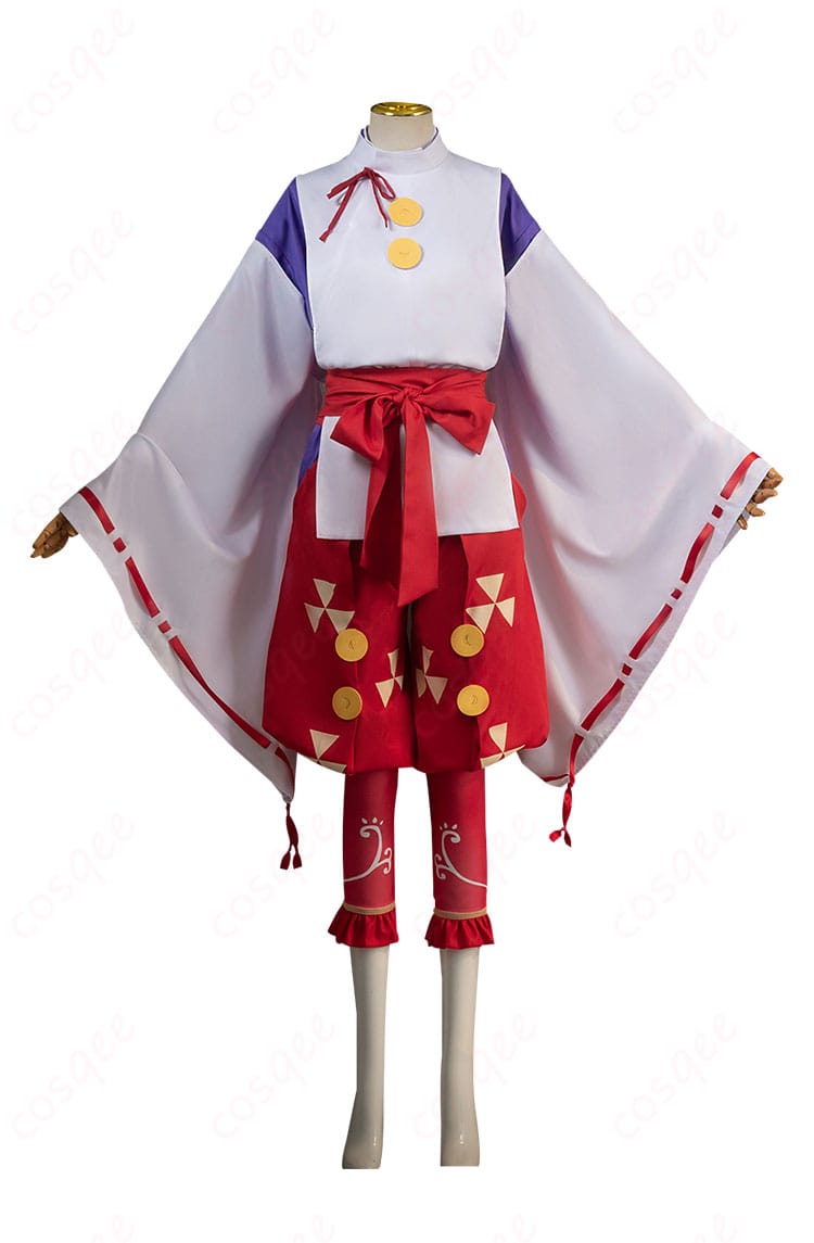 「逃げ上手の若君」北条時行コスプレ衣装の正面画像。細部までこだわった美しいデザインを確認できます。