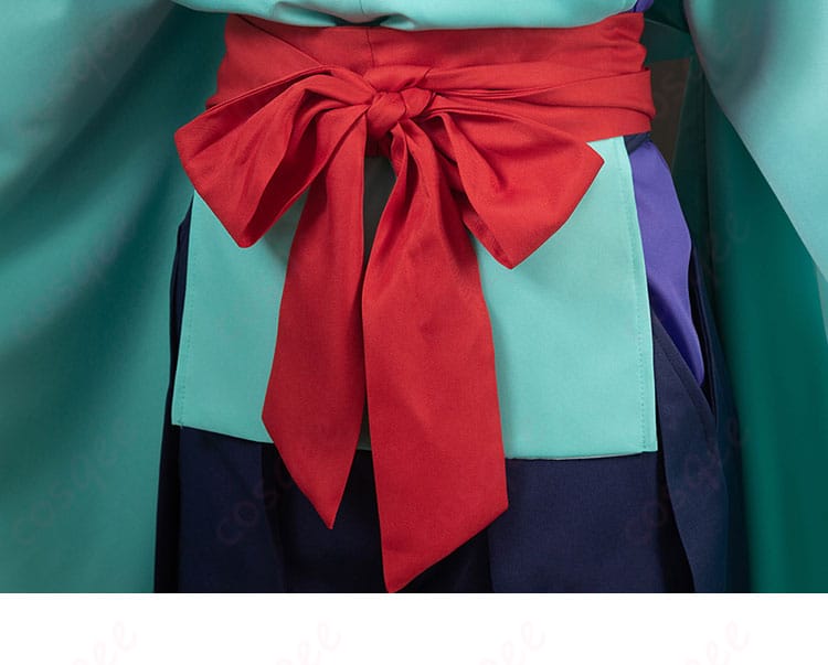 北条時行 コスプレ衣装 逃げ上手の若君 腰封の装飾詳細 完璧な仕上げ