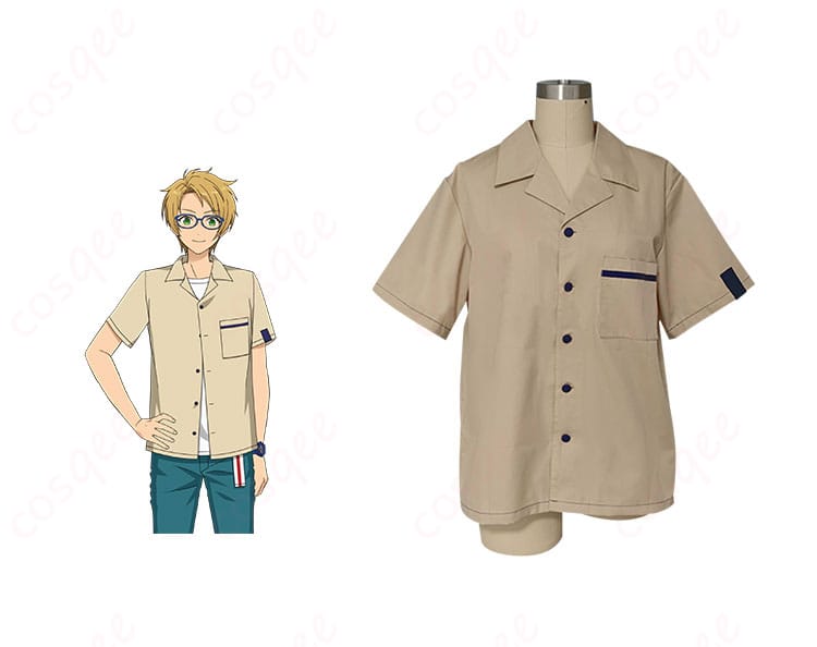 遊木真のコスプレ衣装(春~夏)正面画像。あんさんぶるスターズ!のキャラクターとともに、忠実に再現された衣装をお楽しみください。