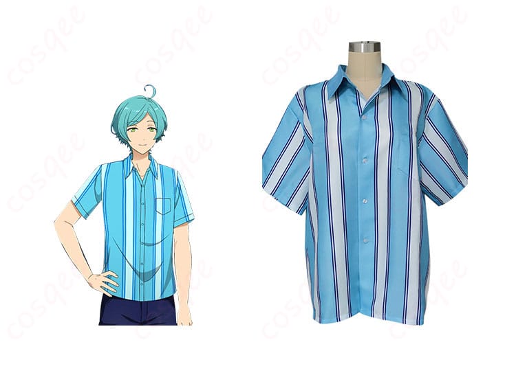 あんさんぶるスターズ!深海奏汰の私服(夏)コスプレ衣装。キャラクターとコスプレ衣装が見事にマッチした正面の画像。