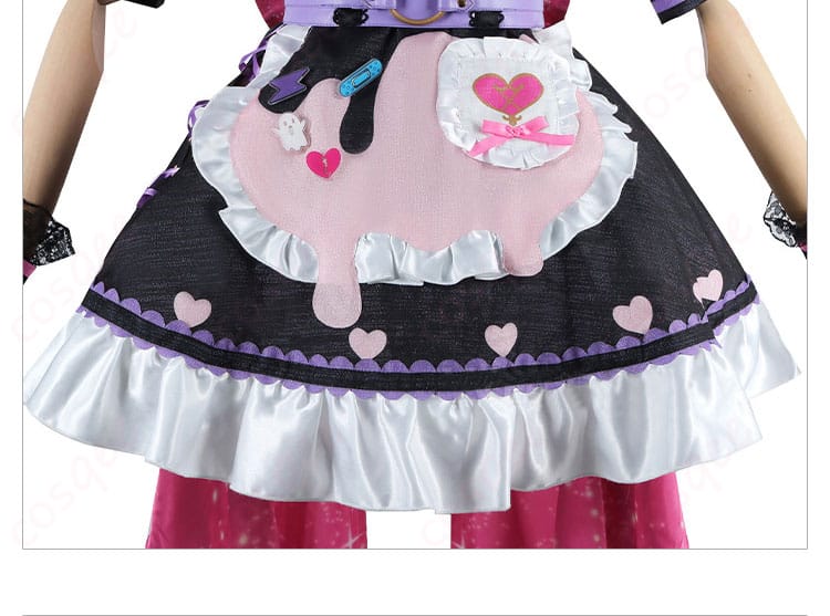 スカートの装飾ディテール - メイド衣装のフリル付きスカートの装飾をアップでチェック!