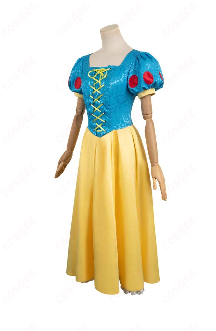 ディズニー 白雪姫 コスプレ衣装の左側画像。全体的なシルエットとディテールを確認できます。
