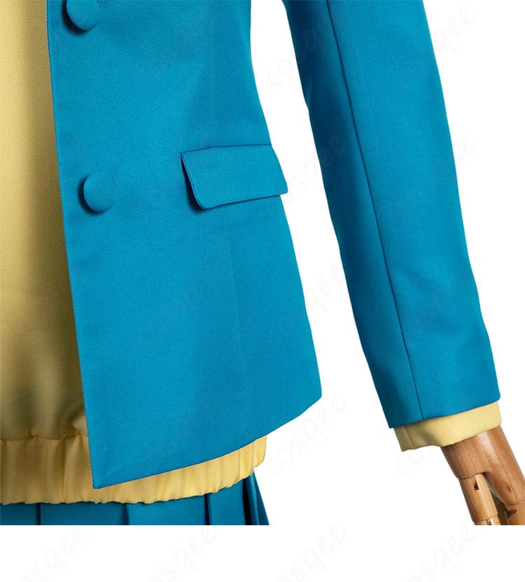 アオのハコ 鹿野千夏 コスプレ衣装 衣袖と衣摆の装飾詳細