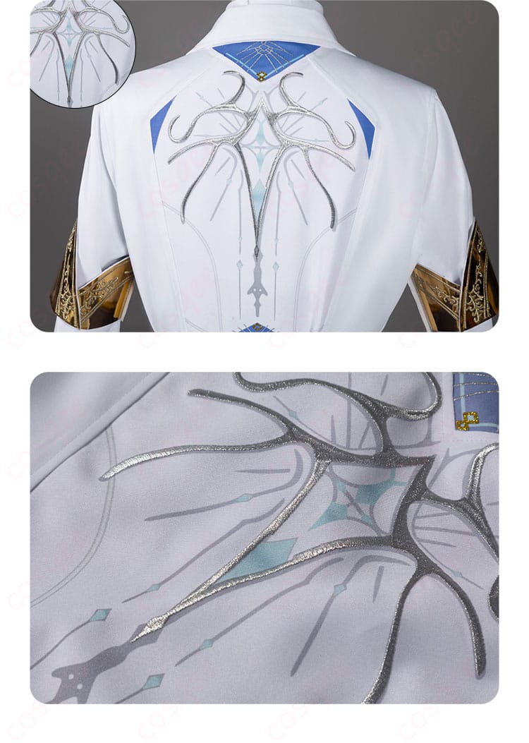 コスプレ衣装背面のディテール|セイヤ月影ハンターコスプレ衣装、背面の装飾とフィット感