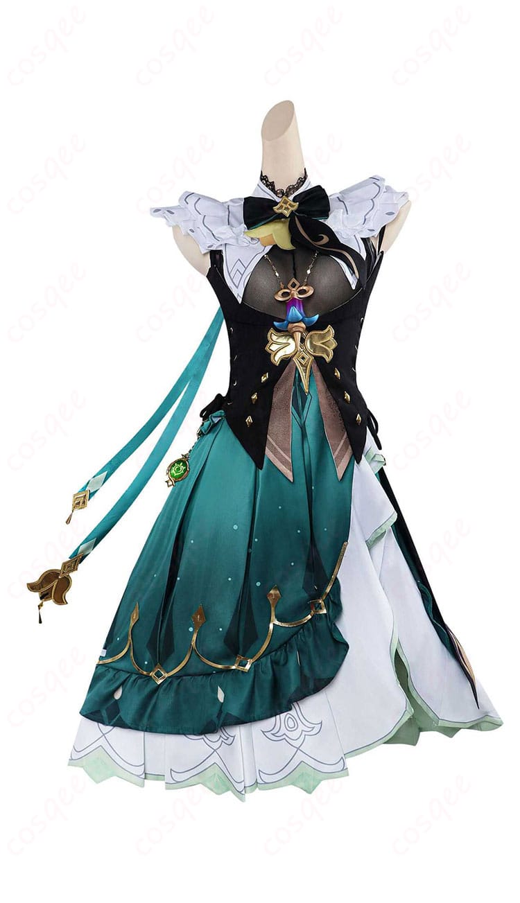 商品正面の画像、エミリエ(調香師)コスプレ衣装の全体が確認できる正面ショット。