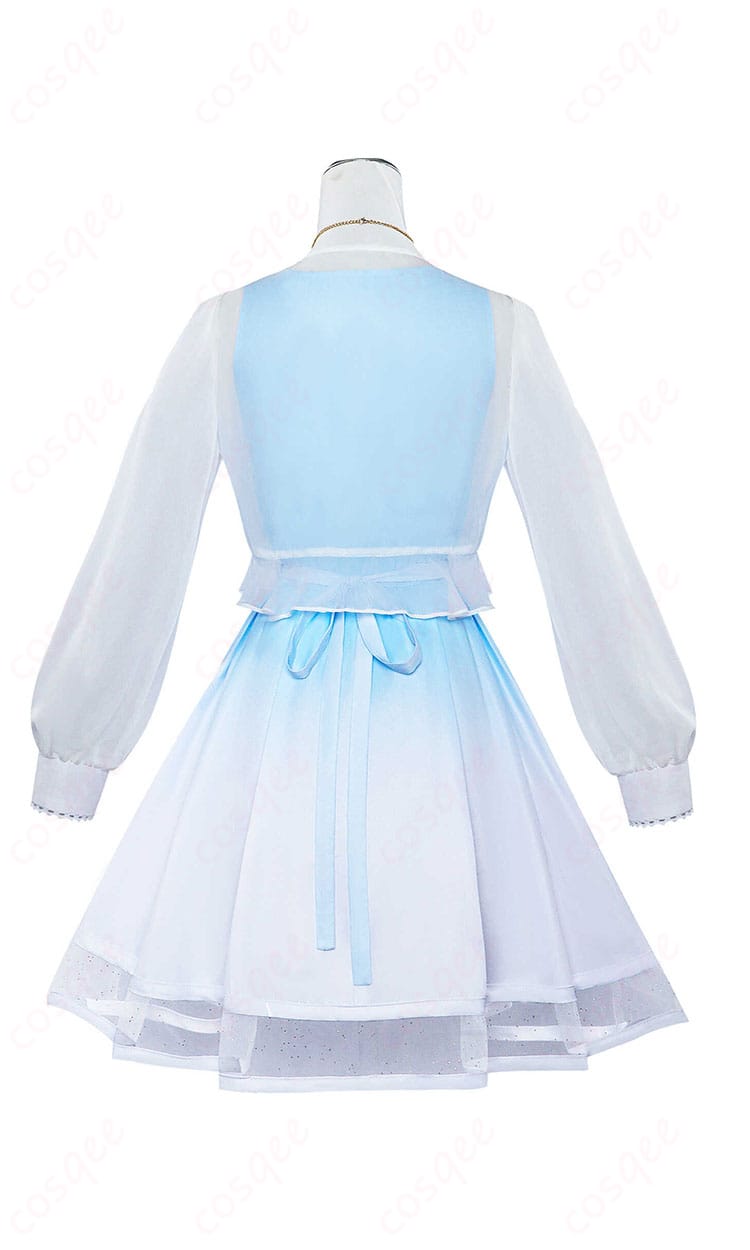 甘雨(カンウ)のコスプレ衣装背面画像。背面のディテールまで忠実に再現されたデザインが魅力です。