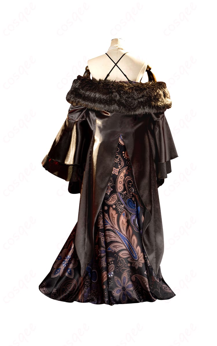 反転したパール夫人コスプレ衣装、背面のディテール