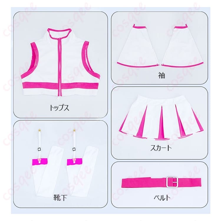 2.5次元の誘惑 天乃リリサ（リリエル）天使系コスプレ衣装 清楚で映える王道ホワイトコーデ - 5枚目の画像