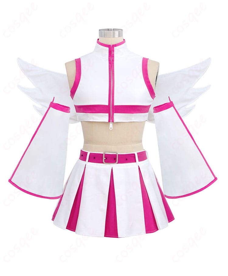 2.5次元の誘惑 天乃リリサ コスプレ衣装の正面。美しいデザインと精緻なディテール