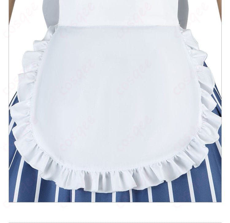 千代田莉々歌 メイド服 スカートの裾の装飾、華やかなディテールが魅力的です