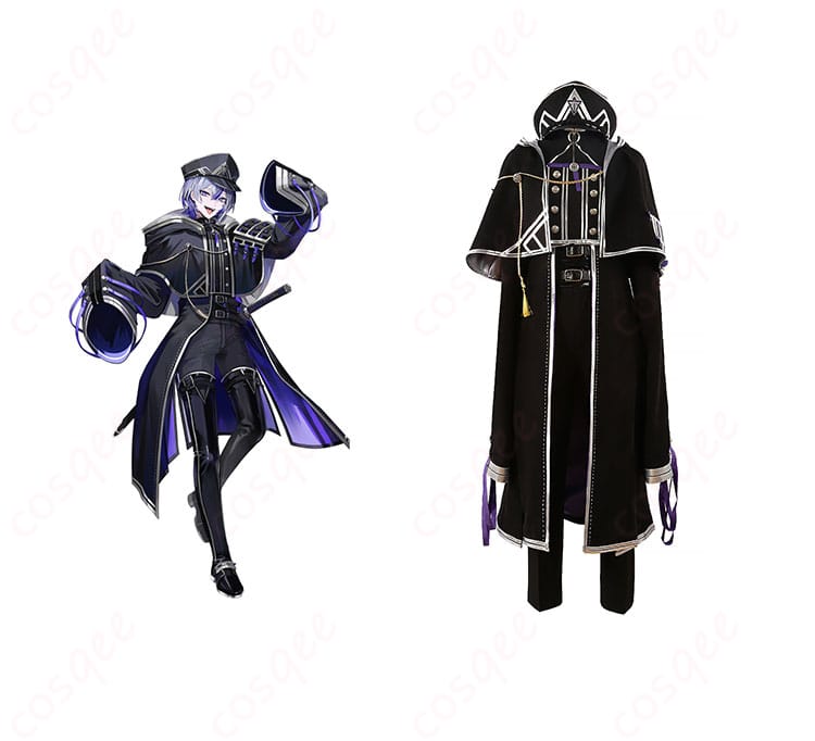 刀剣乱舞ONLINE 大慶直胤 コスプレ衣装、正面とキャラクターが一緒に写った写真