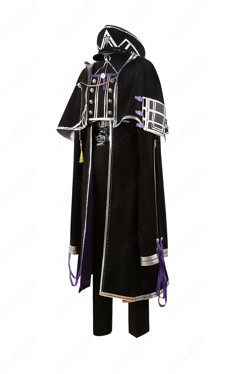 コスプレ衣装の左側面図、衣装の細部と全体のバランス