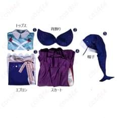 東方Project 奥野田美宵 コスプレ衣装 和装メイド風で上品に映える快適セット - 4枚目の画像（サムネイル）