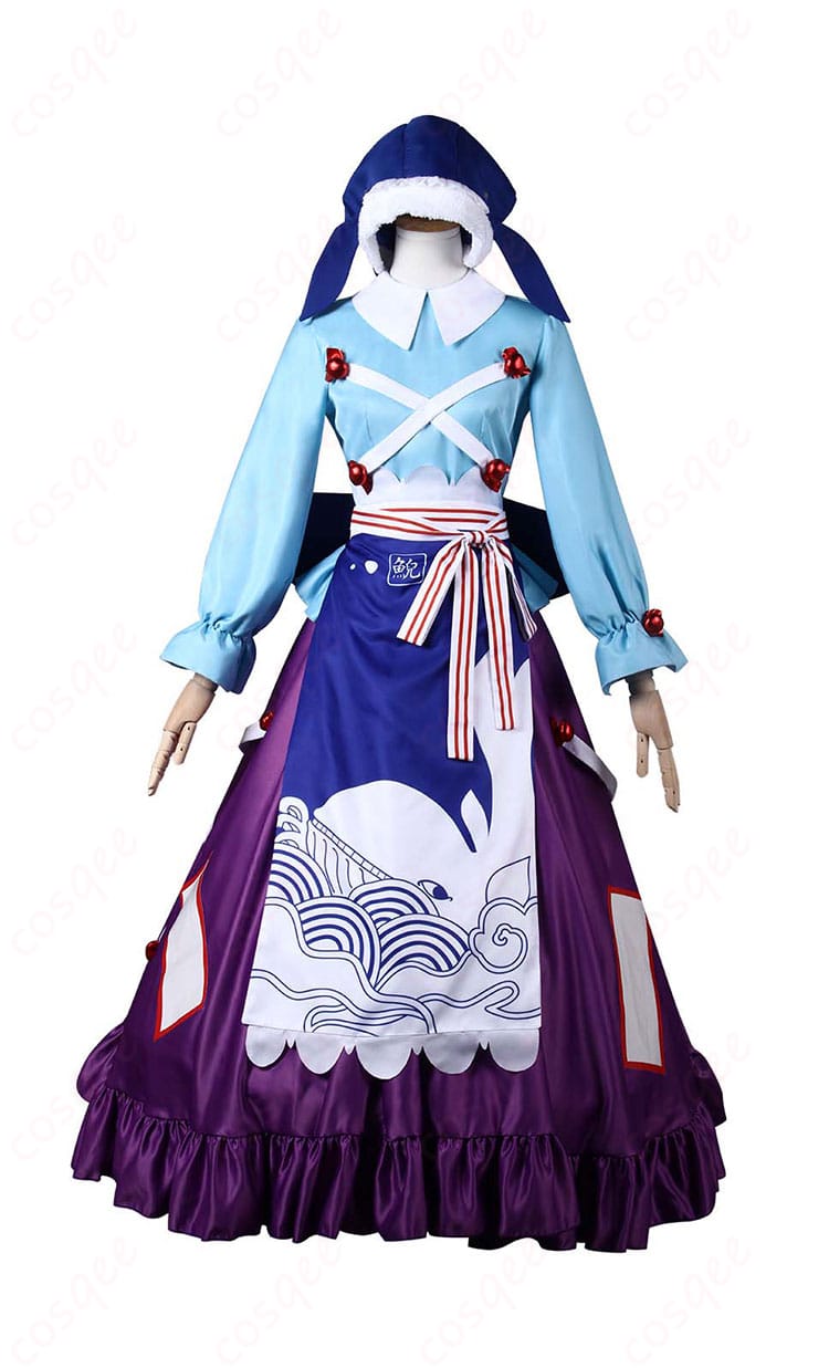 東方酔蝶華 奥野田美宵 コスプレ衣装の正面とキャラクターの組み合わせ画像。高い忠実再現でイベントや撮影に最適です。
