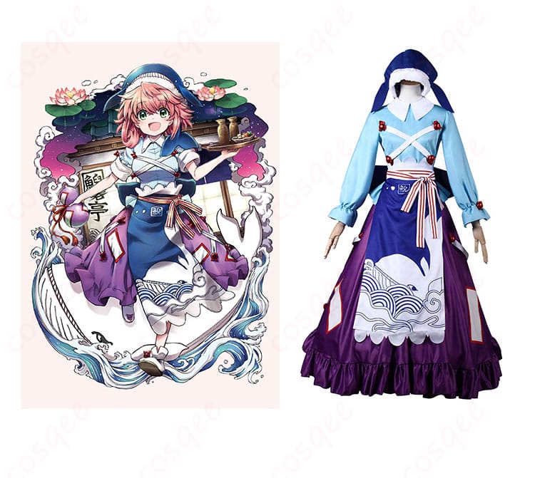 東方酔蝶華 奥野田美宵 コスプレ衣装のサイズと寸法の対応データ。お客様の体型にぴったりのサイズを見つけてください。